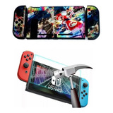 Acrilico Protector Rigido + Vidrio Nintendo Switch Mario K