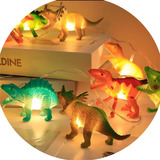 Luces Led Dinosaurios Adorno Pila O Usb Cuarto Niños