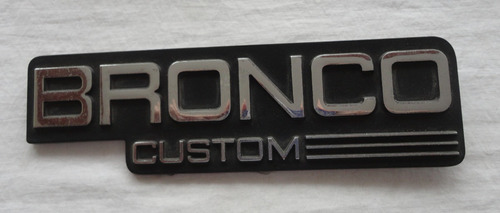 Emblema Ford Bronco Custom Original Foto 2