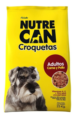 Alimento Para Perro Nutrecan Croquetas Adulto 25 Kg