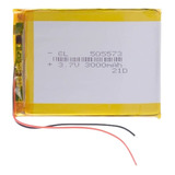 2 Fios 505573 3,7v 3000mah Para Gps Discovery 7 Polegadas 