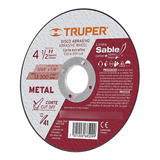 Disco De Corte Metal 4.1/2 Caja 10 Piezas Truper Dicof-4510