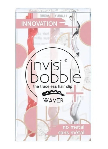 Pasadores Cabello Invisibobble Plástico Colores 3 Piezas C33