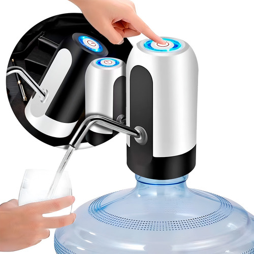 Dispensador De Agua Automatico, Eléctrico Recargable, Usb.