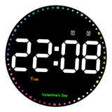 Reloj De Pared Digital Led Grande Reloj De Pared Redondo [u]