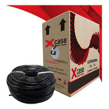 100 M Cable Red Utp 4 Hilos 2 Pares Doble Forro Ext Videovig Xcase