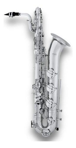 Saxofone Barítono Eb Niquelado - Quasar Qbs104n