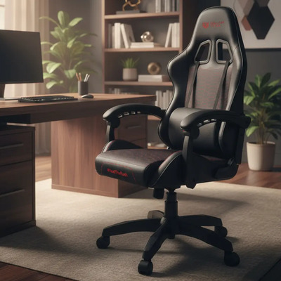 Silla gamer Balam Rush Power Rush V2 ergonomica reclinable 135° 120kg negro y rojo | Meses sin interés
