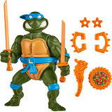 Muñeco Leonardo Tmnt Las Tortugas Ninja + Accesorios 10cm