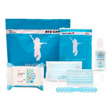 Kit Cubrebocas Infantil Toallitas Húmedas Gel Antibacterial