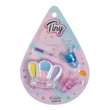 Set Maquillaje Infantil Tiny + 2 Anillos Frozen De Disney