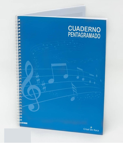 Cuaderno Pentagramado Crisal De Roca 50 Hojas Musicapilar