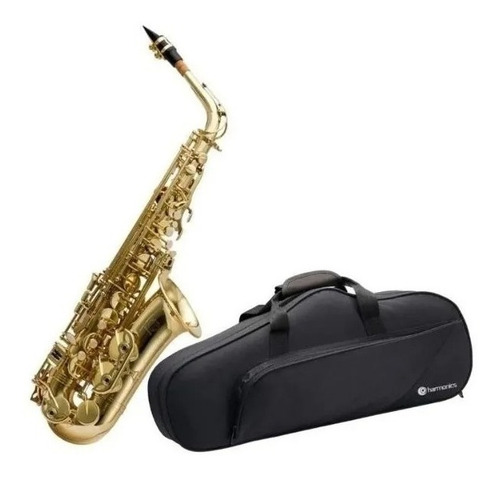 Saxofone Harmonics Sax Alto Has200 L Laqueado Com Estojo !!!