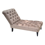 Sillon Divan Chaise Longue 150x60 Capitone Patas Torneadas 