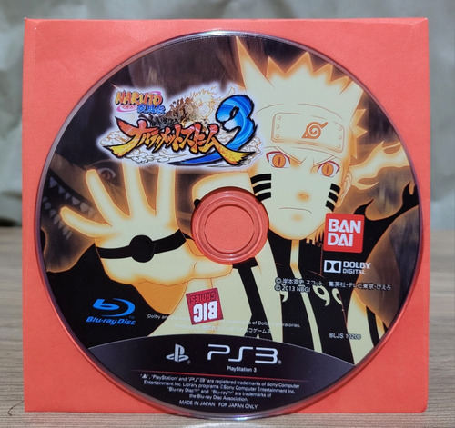 Naruto 3, Jogo Original Japonês De Ps3 ( Apenas O Cd) 