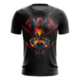 Playera Sublimada Deadpool & Wolverine Black