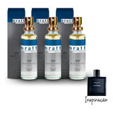 Kit 3 Perfumes Bratt Masculino 15ml Amakha Paris