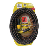 Cable Solcor Para Microfono 6m Tejido Plug-canon Macho 