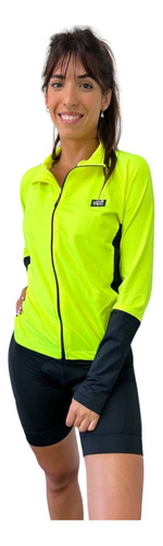 Campera Microfibra Jar Vec Pottier Ciclismo Mujer