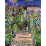 Lienzo Tela Arte Canvas Claude Monet Jardin Vetheuil 90 X 70