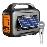 Parlante Bluetooth Solar Power Bank Microfono Multifuncion