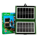 Panel Solar Plegable Pequeño Cl-670 Puerto Usb Cargador Cel