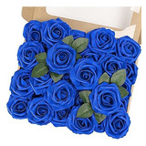Rosas Artificiales X 30 Foam Azul Royal 