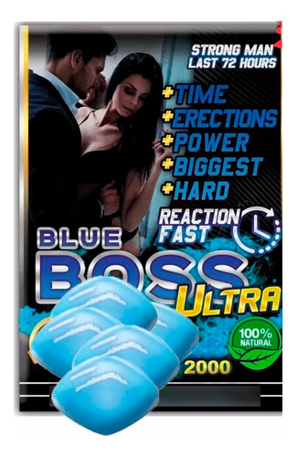 Pastilla Azul Ultra Hombres 72hrs Potencia 100mg 5 Piezas