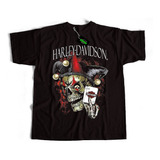 Remera Harley Davidson Nuevo Diseño Estampa Grande Premium