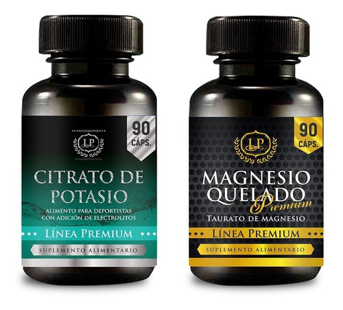 Pack Taurato De Magnesio + Citrato De Potasio Puro 2 X 90 C.