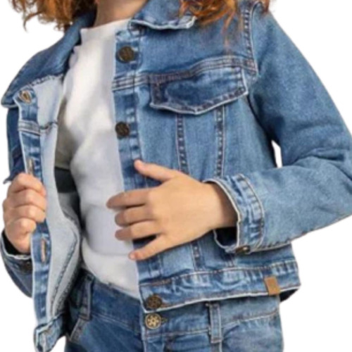 Jaqueta Jeans Infantil Juvenil Feminina Moda Menina