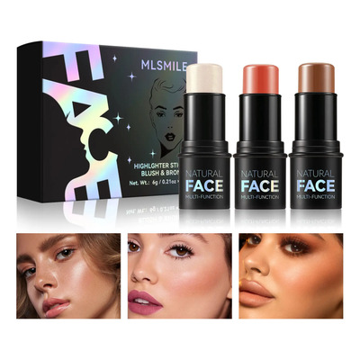 Set De 3 Espátula Lasting Contouring Stick Contorno Blush