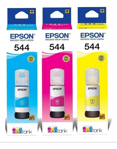 Kit Tintas Epson 544 Original (3 Colores)