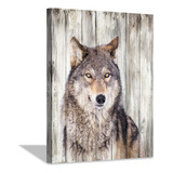 Hardy Gallery Impresion Artistica De Pared De Lobo Gris: Obr