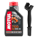 Kit Aceite Motul 7100 10w30 Y Cepillo Cadena Honda Xr150l 