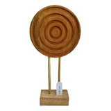 Adorno Espiral Redondo Madera Saligna Artesanal Oferta Deco