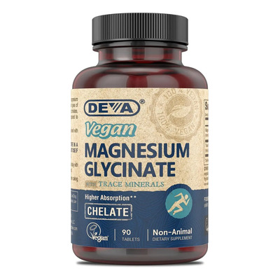 Glicinato de Magnesio Vegano Deva Nutrition 90 Tabletas Sin Sabor | Envío gratis
