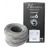 Caixa De Cabo De Rede Cat.6+ Cm 305 Metros Nexans 23 Awg 