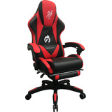 Silla De Oficina Gamer Con Reposapies Giratoria