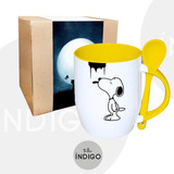 Mug  Snoopy Comic  + Empaque Personalizado Artesanal