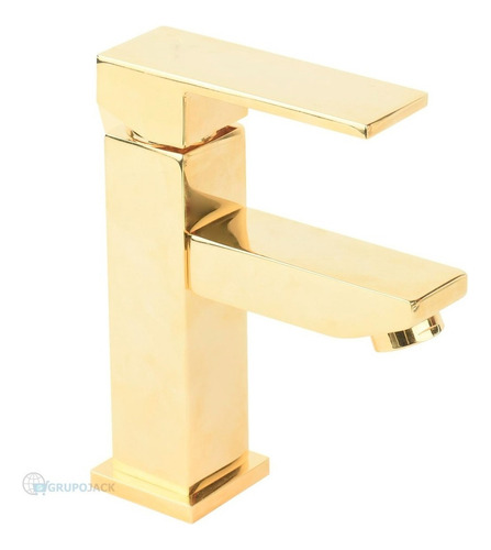 Torneira De Banheiro Lavabo Luxo Metal Dourada Ouro Moderna