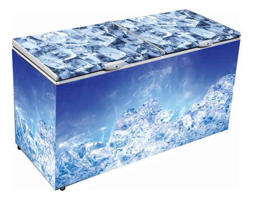Adesivo Personalizado Freezer Horizontal 150x70x80 Mod Gelo