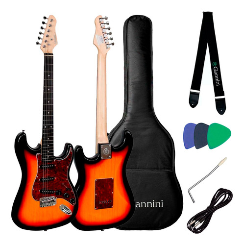 Guitarra Giannini Stratocaster Standard G-100 C/ Acessórios