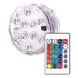 Luz Led Sumergible Multicolor Rgb Control Remoto Colores