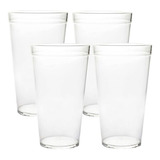 Vasos De Plastico Policarbonato Jumbo 1 Litro Uso Rudo 100pz