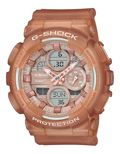 Reloj Casio G-shock Gma-s140nc-5a2dr Mujer 100% Original Color De La Correa Rosa Oscuro Color Del Bisel Rosa Oscuro Color Del Fondo Rosa Oscuro