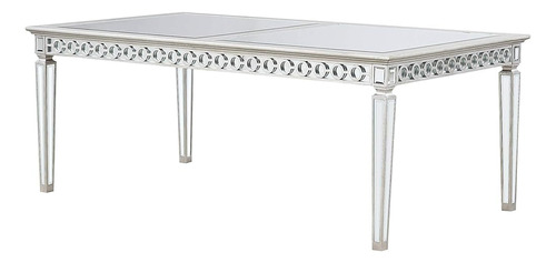 Acme Furniture Varian Mesa De Comedor, Espejada Y Antigua Pl