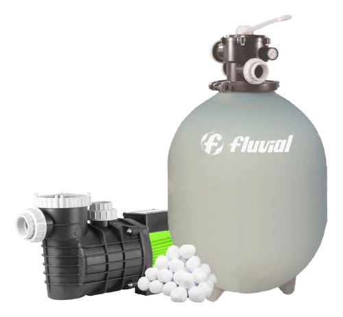 Combo Fluvial Bomba 1,5 Hp + Filtro Piscinas Hasta 140000lts