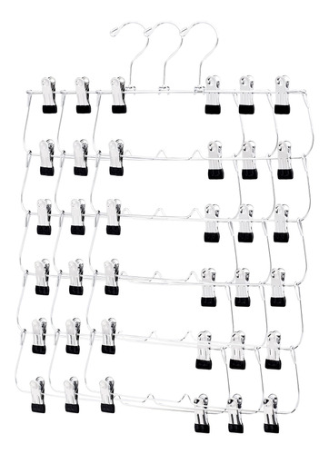 Ustech Faldas De Metal De 6 Niveles Con Ganchos Antideslizan