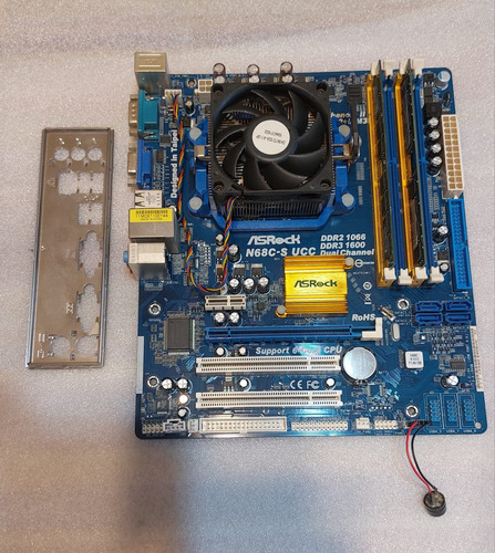 P Madre Asrock N68c-s Ucc+micro+2 Gb De Ram Leer Descripcion